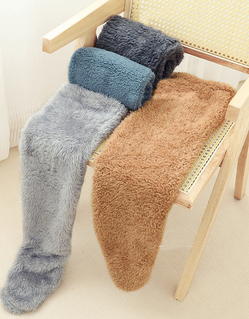 Load image into Gallery viewer, Over Knee High Fuzzy Long Socks Winter Warm Cold Leg Knee Joint Cold-Proof Stockings Home Floor Sleeping Socks
